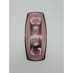 Amethyst Purple Glass Celery Relish Serving Dish Bowl Hazel Atlas Vintage MCM